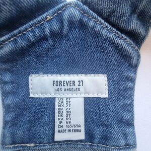 Denim overalls size 27 by Forever 21